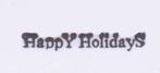 z.g.a.n. Stempel Stempel tekst: “Happy holidays”, feestdagen, Hobby en Vrije tijd, Stempelen, EZ-mounted stempel, Ophalen of Verzenden