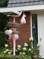 Ooievaar op nest voor bij geboorte inclusief alle toebehoren, Ophalen, Nieuw, Geboortebord