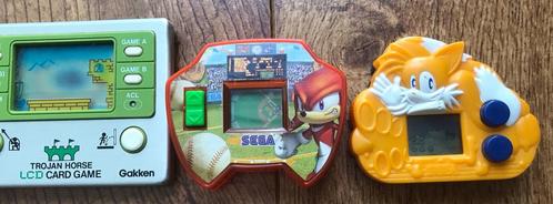 Afhalen 3 games SegaSonic+SegaTalesMacD+TrojanHorseGakkenLCD, Spelcomputers en Games, Spelcomputers | Overige, Gebruikt, Ophalen