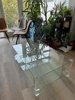 Salon glastafel, Huis en Inrichting, Tafels | Salontafels, Ophalen, 100 tot 150 cm, 50 tot 100 cm, Zo goed als nieuw