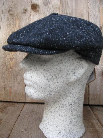 Marine blauwe gemêleerde pet van Fiebig maten 57 en 59 beschikbaar voor biedingen