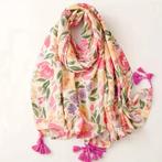 Bohemian Sjaal met Bloemenprint - Nieuw, Onbekend, Verzenden, Nieuw