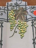 Vintage porseleinen lamp tafelamp druiven Italië, Huis en Inrichting, Lampen | Tafellampen, Ophalen of Verzenden, X, Minder dan 50 cm