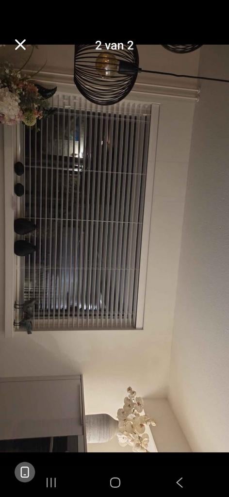 2 sunwood witte jaloezieën te koop, Ophalen, 150 tot 200 cm