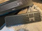 Logitech MX Keys Graphite - Draadloos Toetsenbord, Ophalen, Ergonomisch, Logitech, Zo goed als nieuw