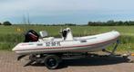 Valiant 450 hypalon rib rubberboot met Mercury 40 pk, Gebruikt, Benzine, Minder dan 70 pk, Overige materialen