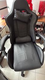 GameStoel zwaart, Huis en Inrichting, Bureaustoelen, Ophalen, Gebruikt, Zwart, Gaming bureaustoel