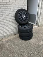 Winterbanden met velgen en sierdoppen, Auto-onderdelen, Banden en Velgen, 15 inch, Verzenden, Band(en), 185 mm