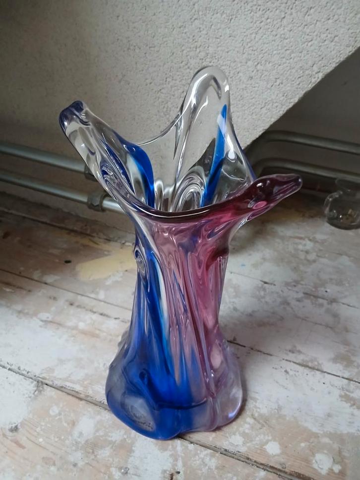 Murano Vaas - Prachtig Glasobject, Huis en Inrichting, Woonaccessoires | Vazen, Zo goed als nieuw, Overige kleuren, Minder dan 50 cm