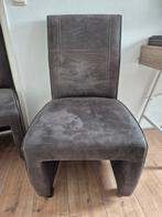 4 Grijze Stoelen met Wieltjes, Ophalen, Gebruikt, Grijs