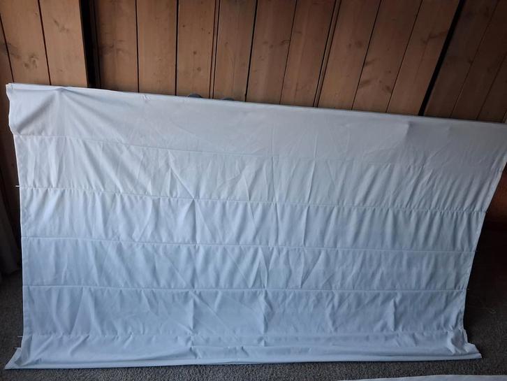 Mooi groot vouwgordijn erker met zijgordijnen (optie), Huis en Inrichting, Stoffering | Gordijnen en Lamellen, Gebruikt, 200 cm of meer