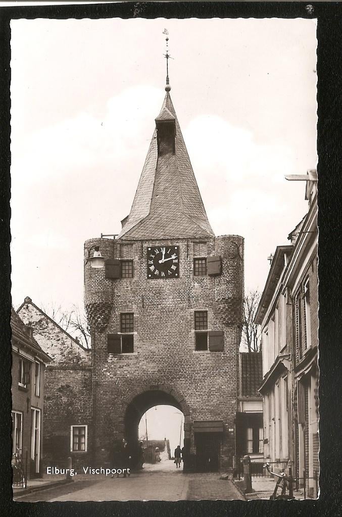 Elburg, Vischpoort, Verzenden, 1940 tot 1960, Gelopen, Gelderland