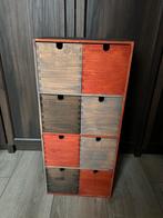 Houten cd rek (zelf geschilderd), Ophalen, Zo goed als nieuw, Hout, Cd's