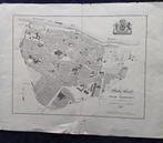 Antieke/Kaart/plattegrond Nijmegen 1839, Verzamelen, Ansichtkaarten | Nederland, Ophalen of Verzenden, Voor 1920, Gelopen, Gelderland