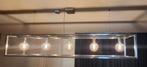 Industriële RVS Hanglamp met 5 Lichtbronnen, Huis en Inrichting, Lampen | Hanglampen, Ophalen, Gebruikt, Metaal, Minder dan 50 cm