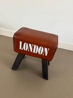 Vintage Turnbokje / Krukje met Leer, Ophalen, Gebruikt, Bruin, Leer