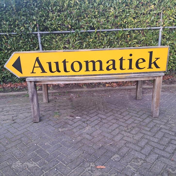 Automatiek lichtbak Industriël Vintage Xxl, Verzamelen, Merken en Reclamevoorwerpen, Gebruikt, Lichtbak of (neon) lamp, Ophalen