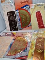 Embossing, snij en prik sjablonen - 6 stuks, Hobby en Vrije tijd, Knutselen, Ophalen of Verzenden, Nieuw, Gereedschap of Toebehoren