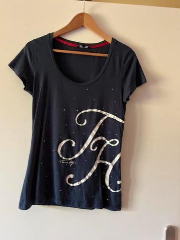 TOMMY HILFINGER SHIRT, GLITTERSTEENTJES, MAAT S beschikbaar voor biedingen