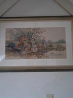 Geborduurd schilderij., Huis en Inrichting, Woonaccessoires | Schilderijen, Tekeningen en Foto's, 50 tot 75 cm, Ophalen of Verzenden