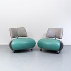 ACTIE!! 4x Leolux Pallone groen/antraciet/beige met hocker, Huis en Inrichting, Banken | Voetenbanken en Poefen, Ophalen of Verzenden
