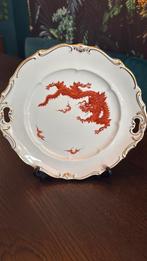 Prachtige serveerschaal PGH Meissen Ming draak, Antiek en Kunst, Ophalen of Verzenden