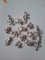 Bedels hangers mix zilver grijs metaal uil salamander konijn, Overige merken, Overige materialen, Nieuw, Ophalen of Verzenden