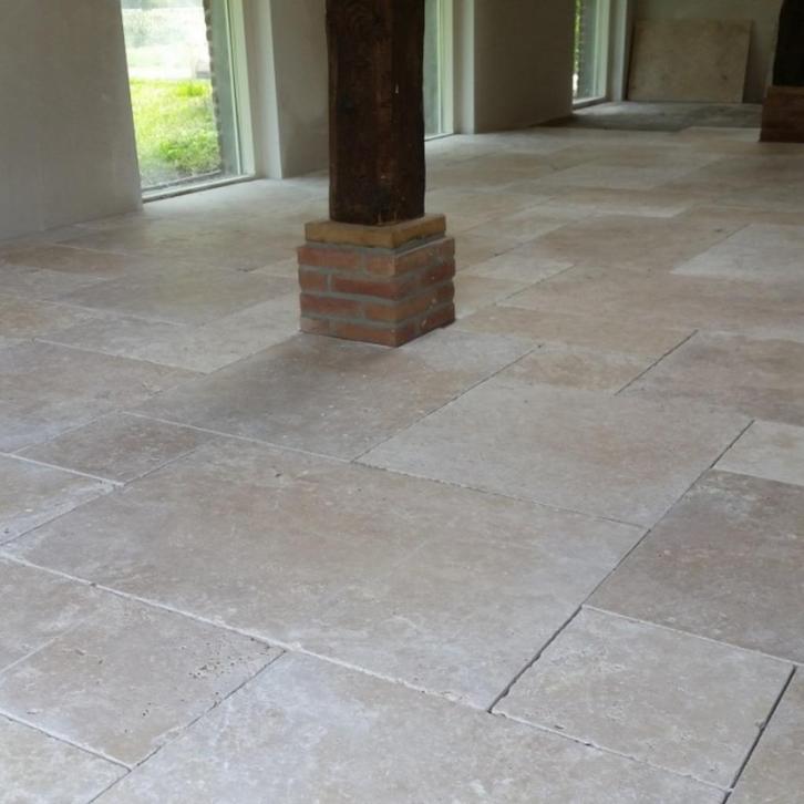 Travertin Getrommeld vloer en wandtegels AKTIEPRIJZEN !!!, Doe-het-zelf en Verbouw, Tegels, Nieuw, Vloertegels, Ophalen