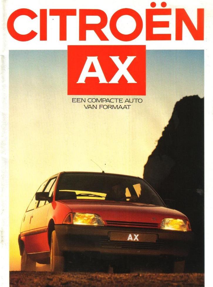 Folder Citroen AX 1986, Boeken, Auto's | Folders en Tijdschriften, Gelezen, Citroën, Ophalen of Verzenden