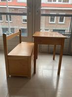 Houten bank en tafel set voor peuters, Kinderen en Baby's, Kinderkamer | Tafels en Stoelen, Ophalen, Gebruikt, Tafel(s) en Stoel(en)