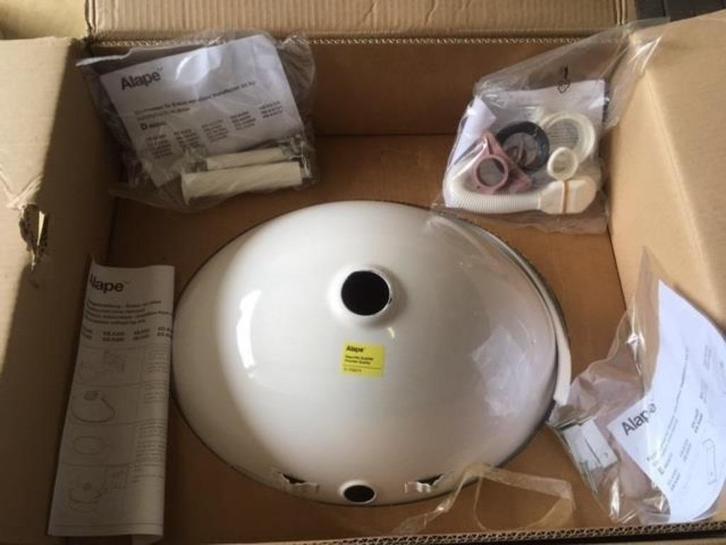 405. Inbouw spoelbakken waskom Alape, Huis en Inrichting, Badkamer | Badtextiel en Accessoires, Nieuw, Handdoek, Wit, Ophalen of Verzenden
