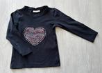 Name it shirtje longsleeve maat 104 donkerblauw met hartje, Meisje, Ophalen of Verzenden, Zo goed als nieuw, Shirt of Longsleeve