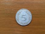 Munt Tunesië 5 millim 1983, Postzegels en Munten, Munten | Afrika, Ophalen of Verzenden, Overige landen