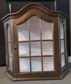 Vitrinekastje pronkkastje wandkastje buikkastje vintage, Huis en Inrichting, Kasten | Vitrinekasten, Zo goed als nieuw, Minder dan 100 cm