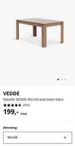 Eettafel wild eiken kleur, Ophalen, Zo goed als nieuw, Vijf personen of meer, Rechthoekig