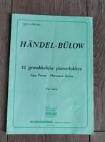 Händel Bulow 12 gemakkelijke stukken Klavarskribo, Ophalen of Verzenden