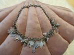 Unieke ketting Handgemaakt, Overige materialen, Met strass, Wit, Nieuw