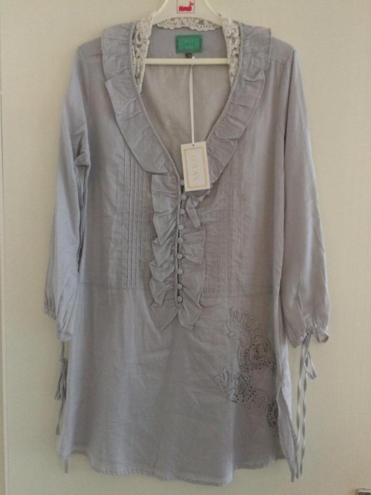 Tuniek van Lola's maat M kleur grijs NIEUW!, Kleding | Dames, Blouses en Tunieken, Nieuw, Maat 38/40 (M), Grijs, Ophalen of Verzenden