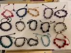 15 Armbandjes, Sieraden, Tassen en Uiterlijk, Armbanden, Overige materialen, Overige kleuren, Ophalen of Verzenden, Zo goed als nieuw