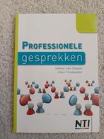 Professionele gesprekken, cursusboek NTI, Ophalen of Verzenden, Zo goed als nieuw, HBO