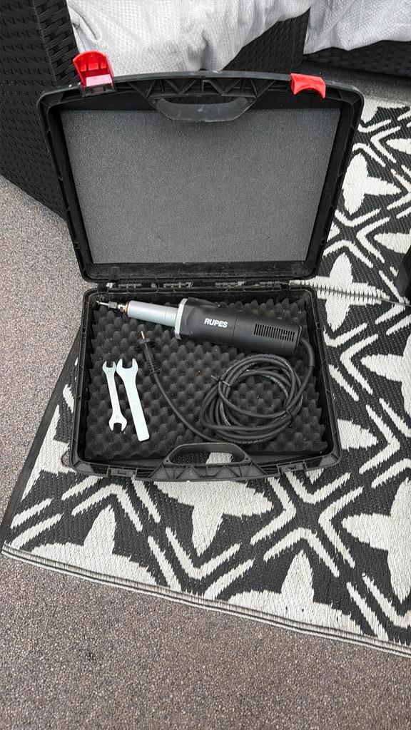 Rupes RU-AR38ES/BOX Rechte slijper in box - 800W, Doe-het-zelf en Verbouw, Gereedschap | Handgereedschap, Zo goed als nieuw, Ophalen of Verzenden