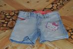 Superleuke jeansshort Hello Kitty H&M 110, Meisje, Gebruikt, Ophalen of Verzenden, Broek