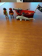 playmobil piratenbootje met hamerhaai, Ophalen of Verzenden, Gebruikt, Complete set
