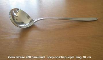Gero zilduro parelrand soep opscheplepel, Perle Royale lepel beschikbaar voor biedingen