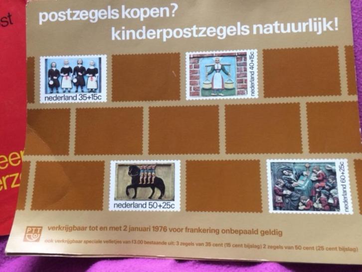 poster over kinderpostzegels 1976, Postzegels en Munten, Postzegels | Toebehoren, Overige typen, Ophalen of Verzenden