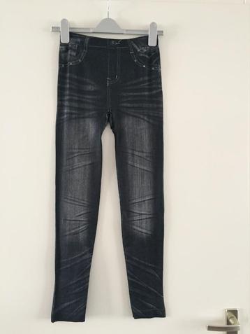 NIEUW legging, tregging spijkerbroek look, zwart, mt 36/38 beschikbaar voor biedingen