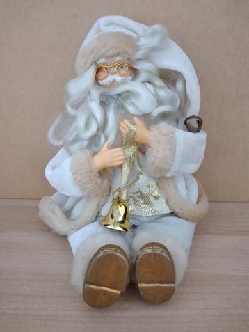 Kerstman zittend beschikbaar voor biedingen