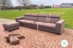 GRATIS LEVERING HEEL NL Grote Stoffen 4zit Bankstel + Hocker, 300 cm of meer, 75 tot 100 cm, Ophalen of Verzenden, Zo goed als nieuw