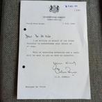Brief van Downingstreet 10, Londen UK, Ophalen of Verzenden, Zo goed als nieuw