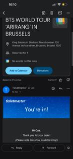 2 BTS platinum tickets!!, Twee personen